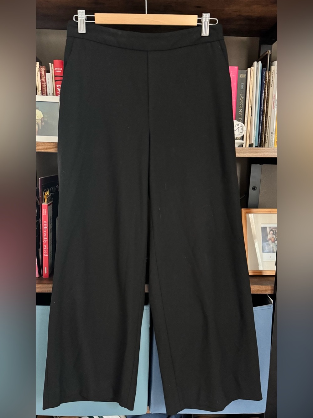 Banana Republic Hayden Wide Leg Pants Black Petite 8